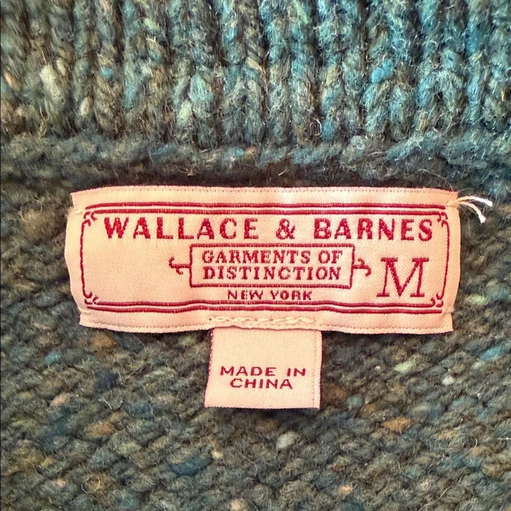 J. Crew x Wallace & Barnes Forest Green Knit Sweater